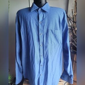 Van Heusen blue dress shirt Sz.L 16-16.5